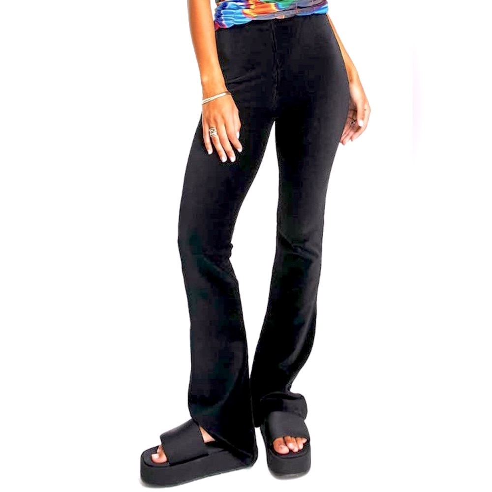 Topshop Pull-on Flared Leg Corduroy Pants Size 8P